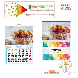 CALENDARIO PERSONALIZADO FALDILLAS 43.5X31 CM MENSUAL 2026