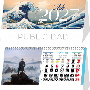 CALENDARIO SOBREMESA ARTE