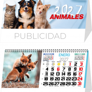 CALENDARIO SOBREMESA ANIMALES