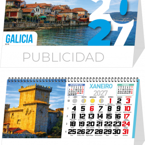 CALENDARIO SOBREMESA GALICIA